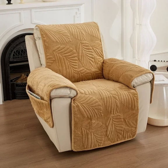 PTSPLLMY Recliner Chair Cover Slipcover for Armchairs Washable Sofa Couch with Adjustable Elastic Strap Furniture Protector for Room