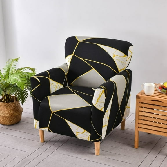 DanceeMangoos Stretch Armchair Slipcover 1-Piece Accent Chair Covers with Arms Soft Chair Slipcovers for Living Room