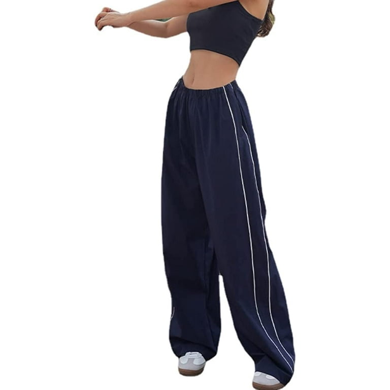 DanceeMangoos Track Pants Women Baggy Pants Y2k Pants Parachute Pants for  Women Y2K Clothing 