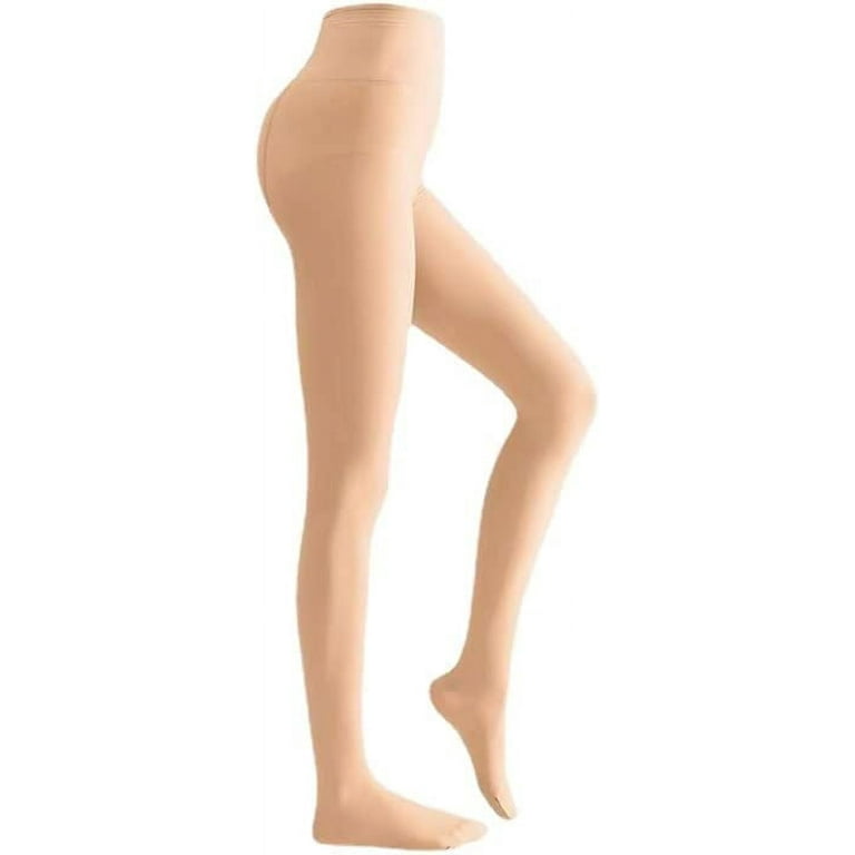DanceeMangoos Warm Fleece Lined Translucent Pantyhose Tights, Nude Leggings  Winter Tights Elastic Sheer Thermal Pants for Women 