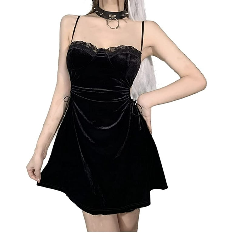 Goth Dress Black Fairy Dress Goth Fairy Dress Black Goth Dress Fairy Grunge  Clothes Fairycore Clothing : : Clothing, Shoes & Accessories
