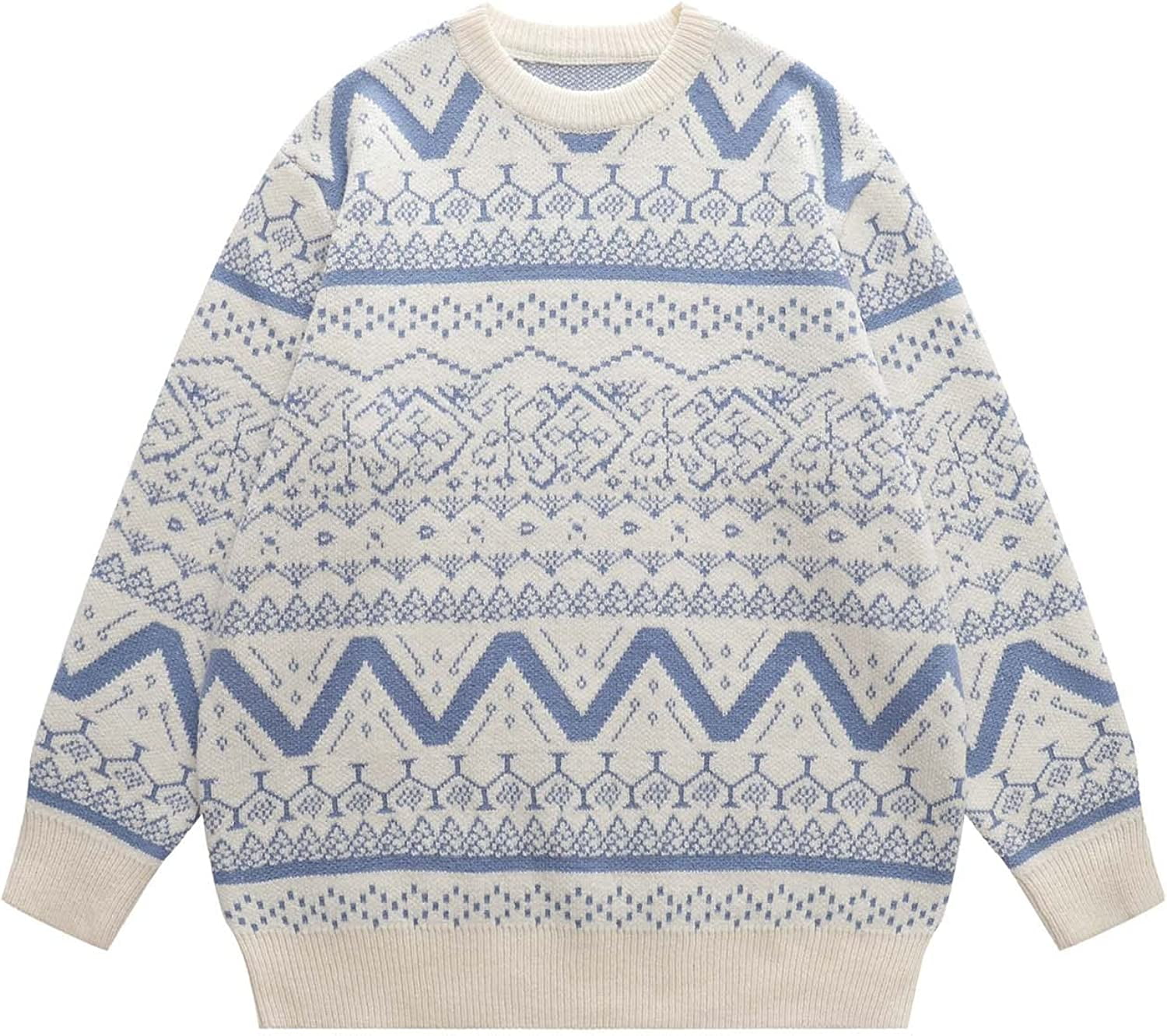 DanceeMangoos Women's Aztec Pullover Grunge Sweater Boho Hippie