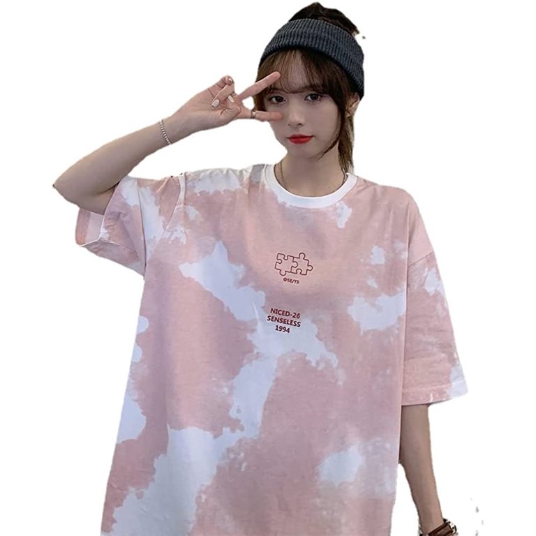 t-shirt cor-de-rosa de todos os jogos da forma coreana - loja da forma de  Kawaii