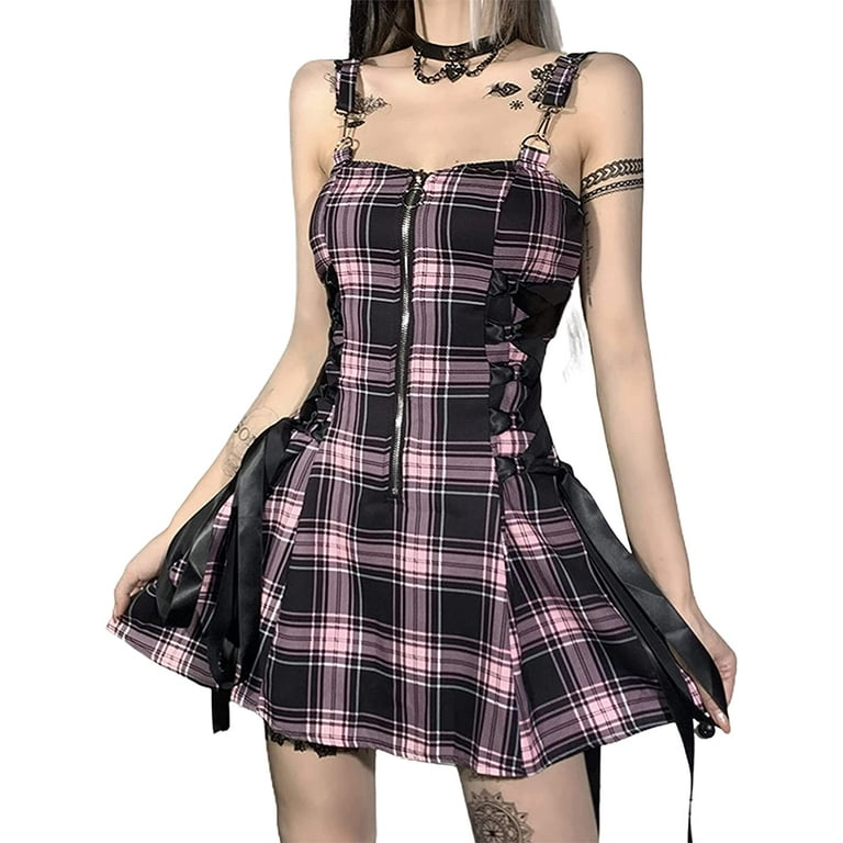 Walmart top plaid dress
