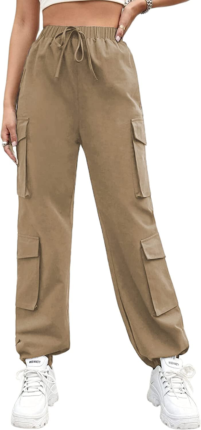 Zara Pants Women's XL Beige Cargo Straight Leg High Rise Button Fly Gold  Buttons | eBay