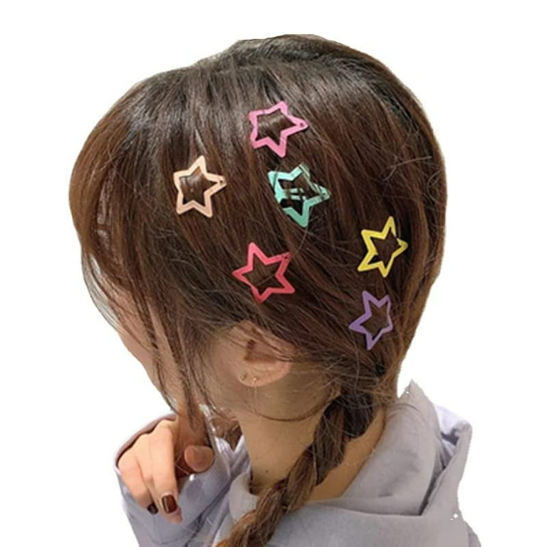 DanceeMangoos Y2K Fairycore Accessories 10 Packs Kawaii Star Hair Clips  Cute Aesthetic Headwear Alt Hair Pins (Matte)