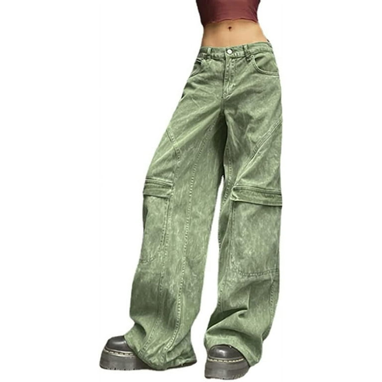 DanceeMangoos Y2k Jeans Baggy Jeans for Women Y2k Pants Y2k Clothing Y2k  Fashion Wide Leg Jeans for Women 