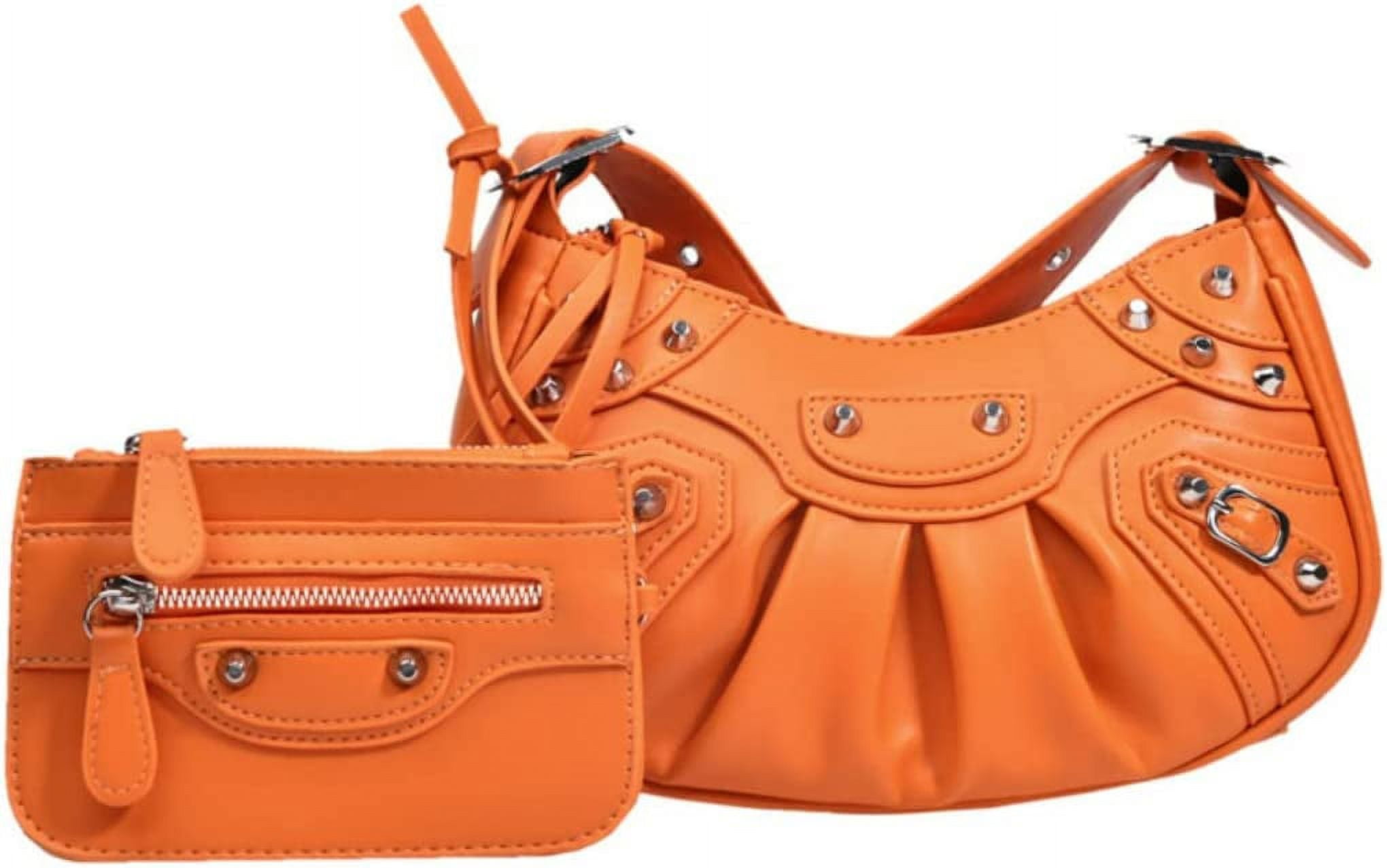 DanceeMangoos Y2k Purse Crossbody Bags for Women Trendy Shoulder Bag for  Women Fall Fashion (Orange)