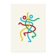 thumbnail image 1 of Danceknot - Zürich Zurich Switzerland Illustration Abstract Modern Art Minimalist Geometric Line Art Pop Art Unframed Wall Art Print 12 x 16 inches, 1 of 16