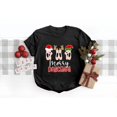 thumbnail image 1 of Dancemas Christmas Tee T Shirt Graphic Tops Merry Dance Holiday Design Cotton Short Sleeve Round Neck Black S-5XL, 1 of 5