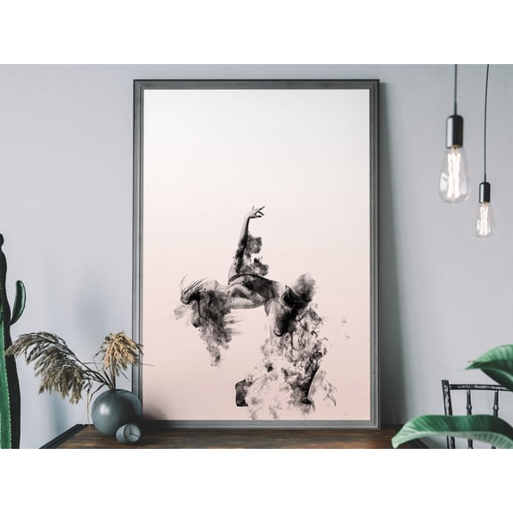 Dancer Art Print, Denmark Pastel Poster, Ballerina Wall Art, Dance Studio Art Wall Art, Modern Wall Decor, 8x12 UNFRAMED