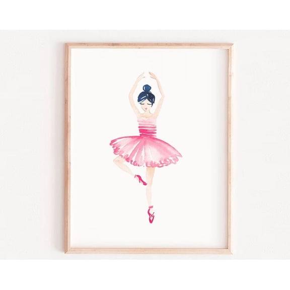 Dancer Ballet Print, Ballerina Wall Art, Ballet Wall Art, Dance Wall Art, Dancer, Girls Bedroom, Ballerina Decor, Classical Dance Art Wall Art, Modern Wall Decor, 24x36 UNFRAMED