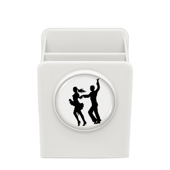 Dancer Duet Dance Performance Art Desk Pencil Holder Cup Pen Organizer