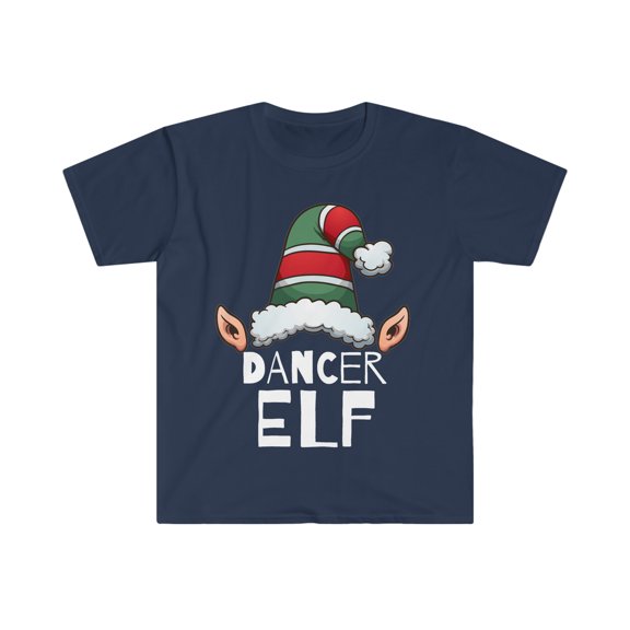 Dancer Elf Christmas Unisex T-shirt, S-3XL Holidays Xmas Elves