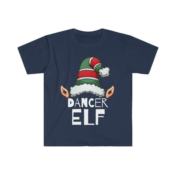 Dancer Elf Christmas Unisex T-shirt, S-3XL Holidays Xmas Elves