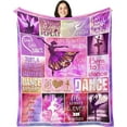thumbnail image 1 of Dancer Gifts Blanket, Dance Gifts for Girls - Ballet Gifts - Dance Teacher/Dance Team Gifts, Dance Recital Gifts for Dancers, Ballet Dance Teacher Appreciation Gifts Throw Blankets 40"X50", 1 of 1
