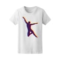 thumbnail image 1 of Dancer Gymnast Man Silhouette T-Shirt Women -Image by Shutterstock, Female x-Large, 1 of 2