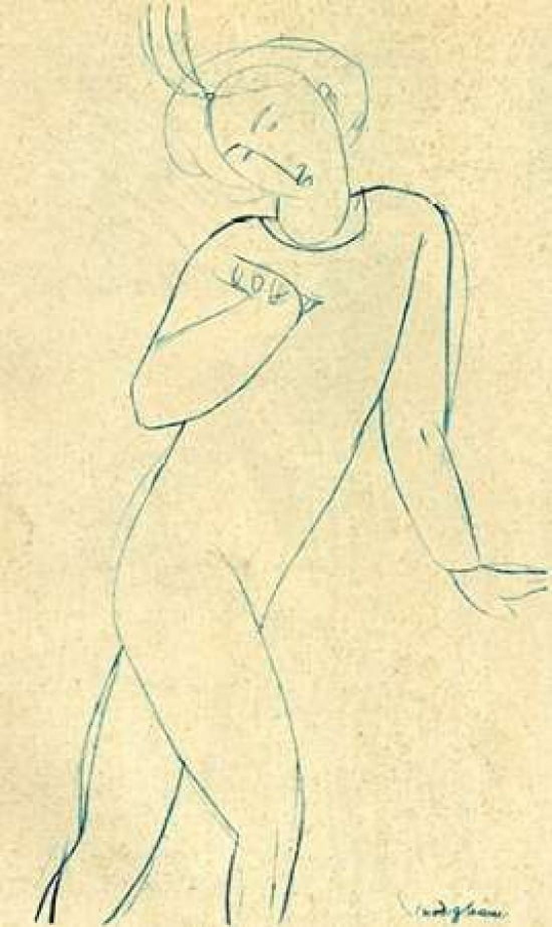 Dancer Nijinsky Canvas Art - Amedeo Modigliani (24 x 36)