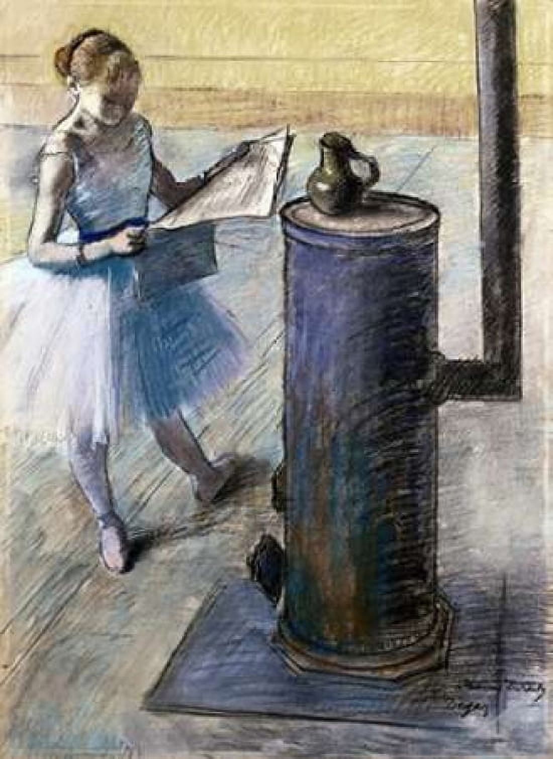 Dancer Resting Canvas Art - Edgar Degas (18 x 24)