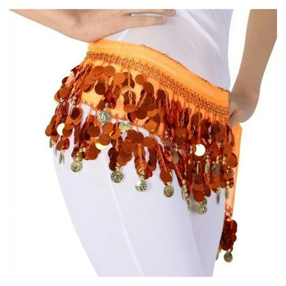 Dancer Sequins Tassels Skirt Women Belly Dance Hip Scarf Wrap Belt Dancer Skirt Female Show Costumes