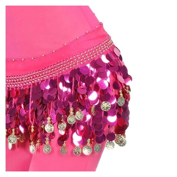 Dancer Sequins Tassels Skirt Women Belly Dance Hip Scarf Wrap Belt Dancer Skirt Female Show Costumes