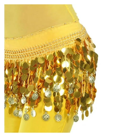 Dancer Sequins Tassels Skirt Women Belly Dance Hip Scarf Wrap Belt Dancer Skirt Female Show Costumes