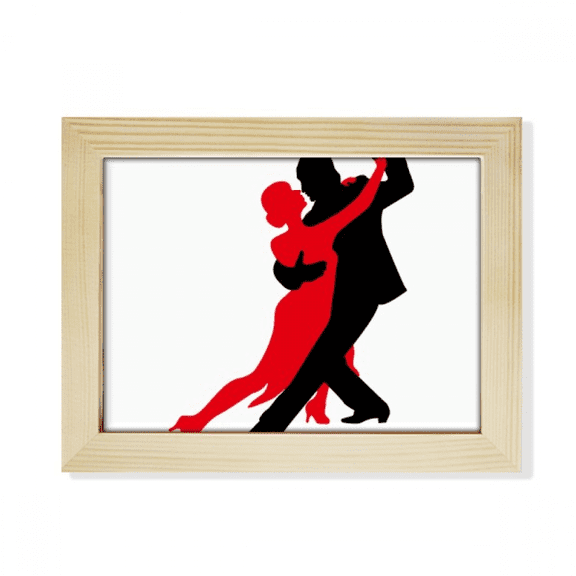 Dancer Social Dancing Duet Dance Desktop Photo Frame Picture Art Decoration Painting 6x8 inch