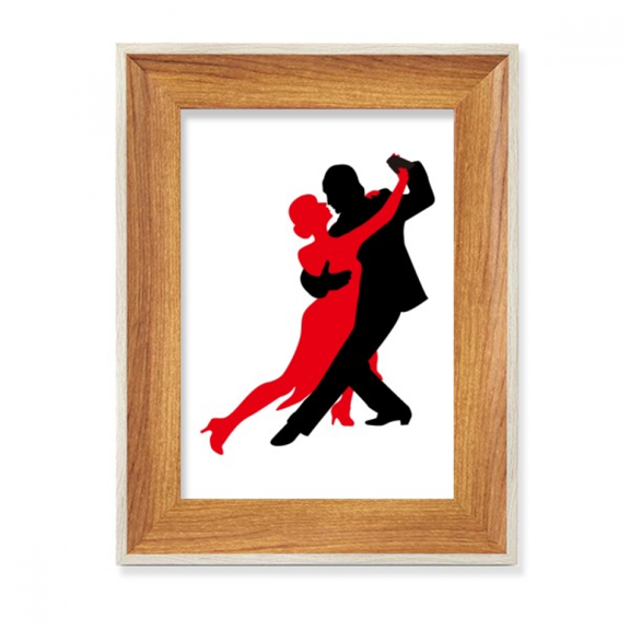 Dancer Social Dancing Duet Dance Desktop Wooden Photo Frame Display Picture Art Painting Multiple Sets