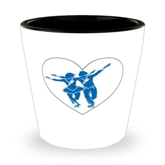 Dancer's Shot Glass - Love Dance Quote, 1.5oz Mini Glassware Gift for Ballet Lovers