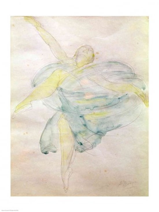 Dancer with Veils Canvas Art - Auguste Rodin (18 x 24)