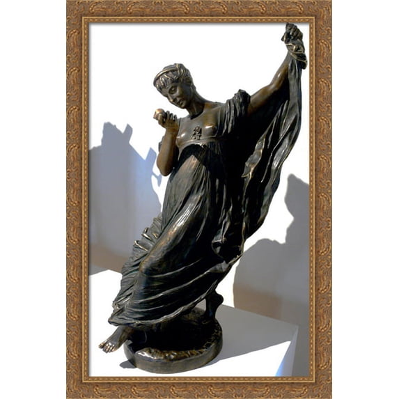Dancer with an Apple 26x40 Large Gold Ornate Wood Framed Canvas Art by Jean-Leon Gerome