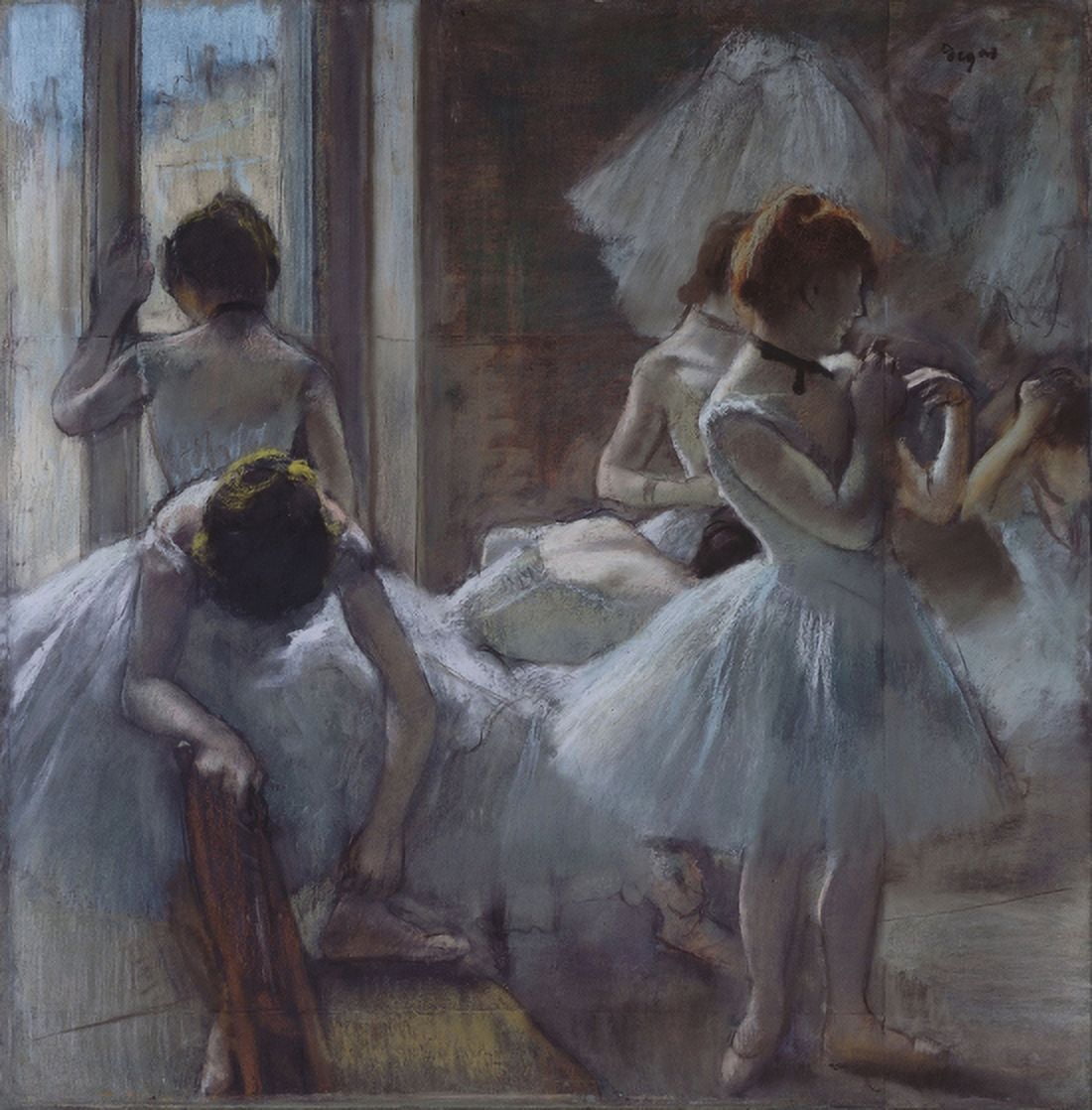 Dancers 1884 Canvas Art - Edgar Degas (24 x 36)
