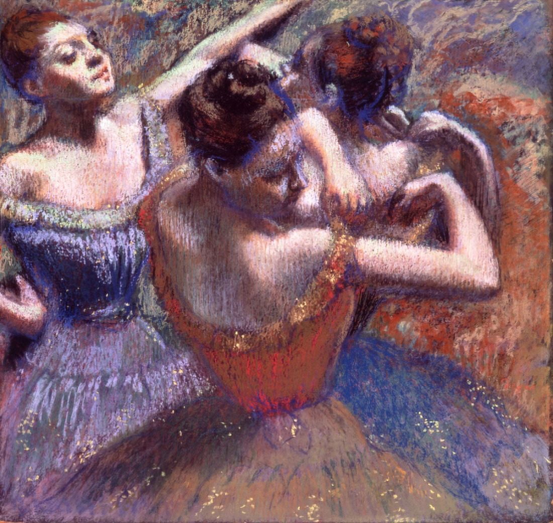 Dancers 1899 Canvas Art - Edgar Degas (24 x 36)