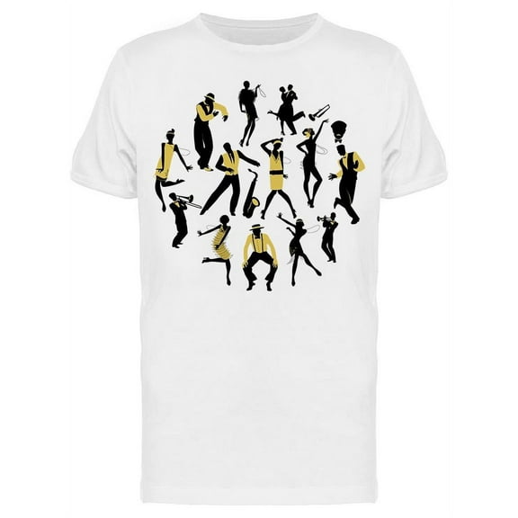 Dancers And Jazz Musicians T-Shirt Men -Image by Shutterstock, Male Small