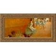 thumbnail image 1 of Dancers Climbing the Stairs 24x12 Gold Ornate Wood Framed Canvas Art by Edgar Degas, 1 of 2