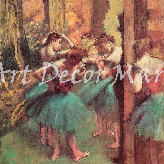 "Dancers, Pink and Green, Degas - CANVAS OR WALL ART PRINT"