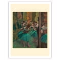 thumbnail image 1 of Dancers Pink and Green - From an Original Color Painting by Edgar Degas c.1890 - Fine Art Matte Paper Print (Unframed) 20x26in, 1 of 4