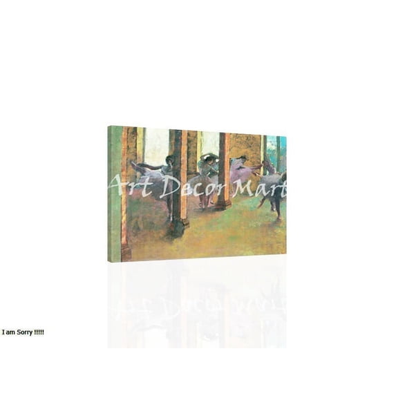 Dancers Practicing In The Foyer-Degas - CANVAS OR FINE PRINT WALL ART