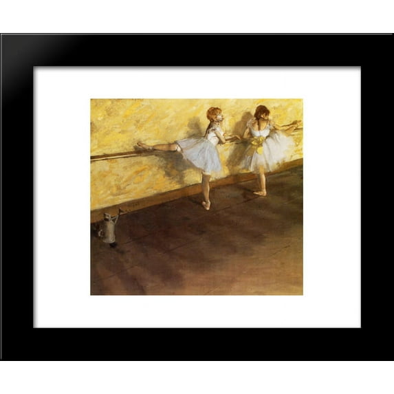 Dancers Practicing at the Barre 20x24 Framed Art Print by Edgar Degas