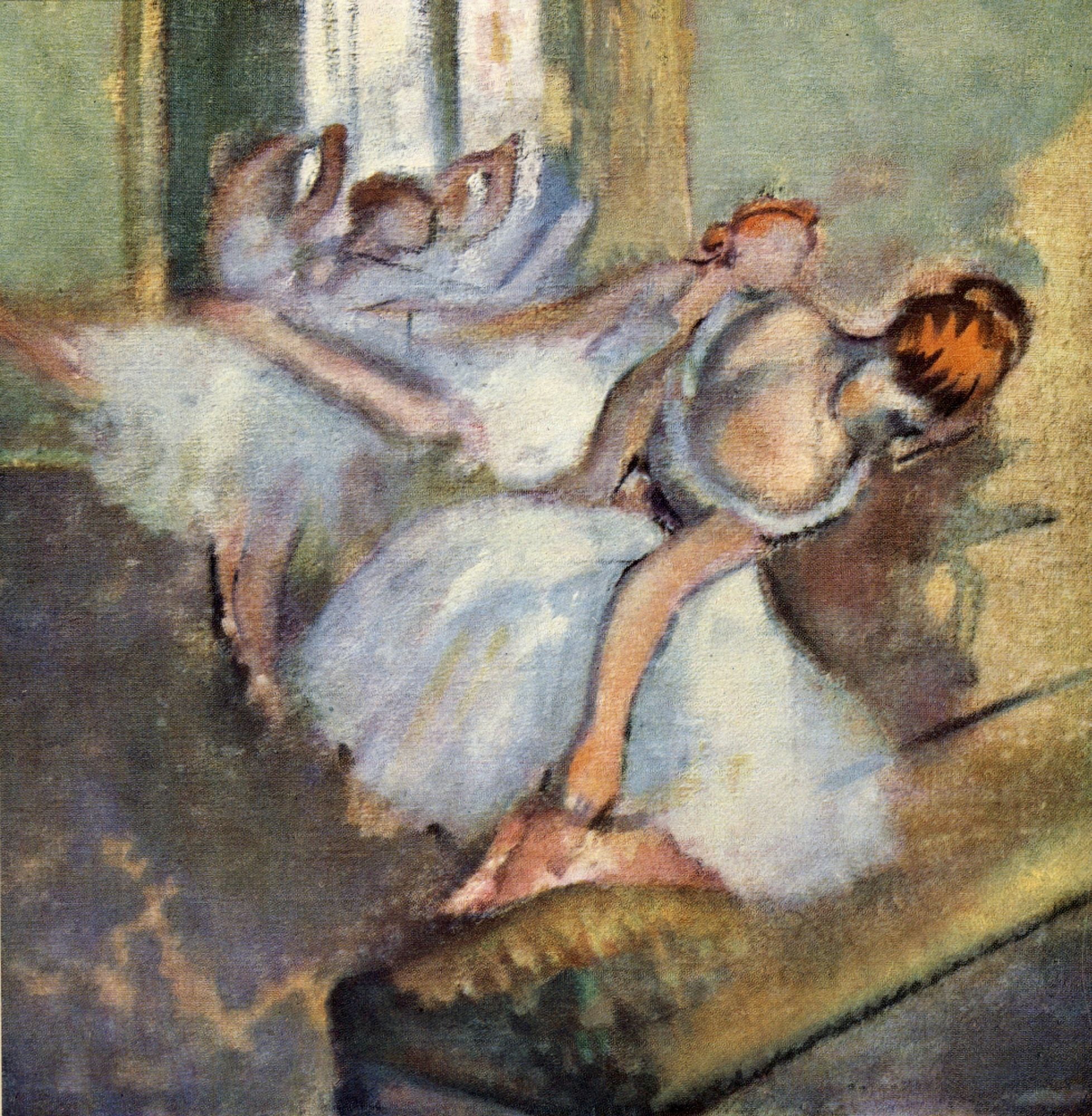 Dancers Practising Canvas Art - Edgar Degas (18 x 24)