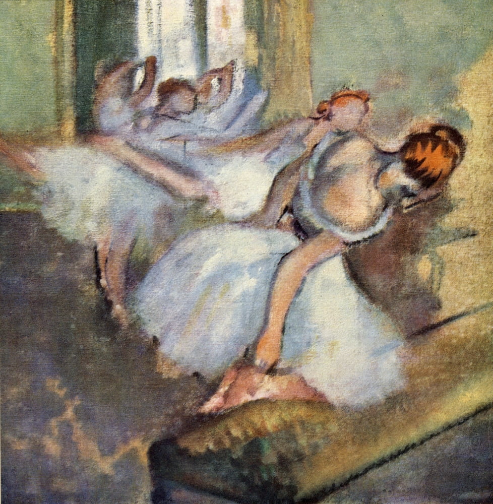 Dancers Practising Canvas Art - Edgar Degas (24 x 36)