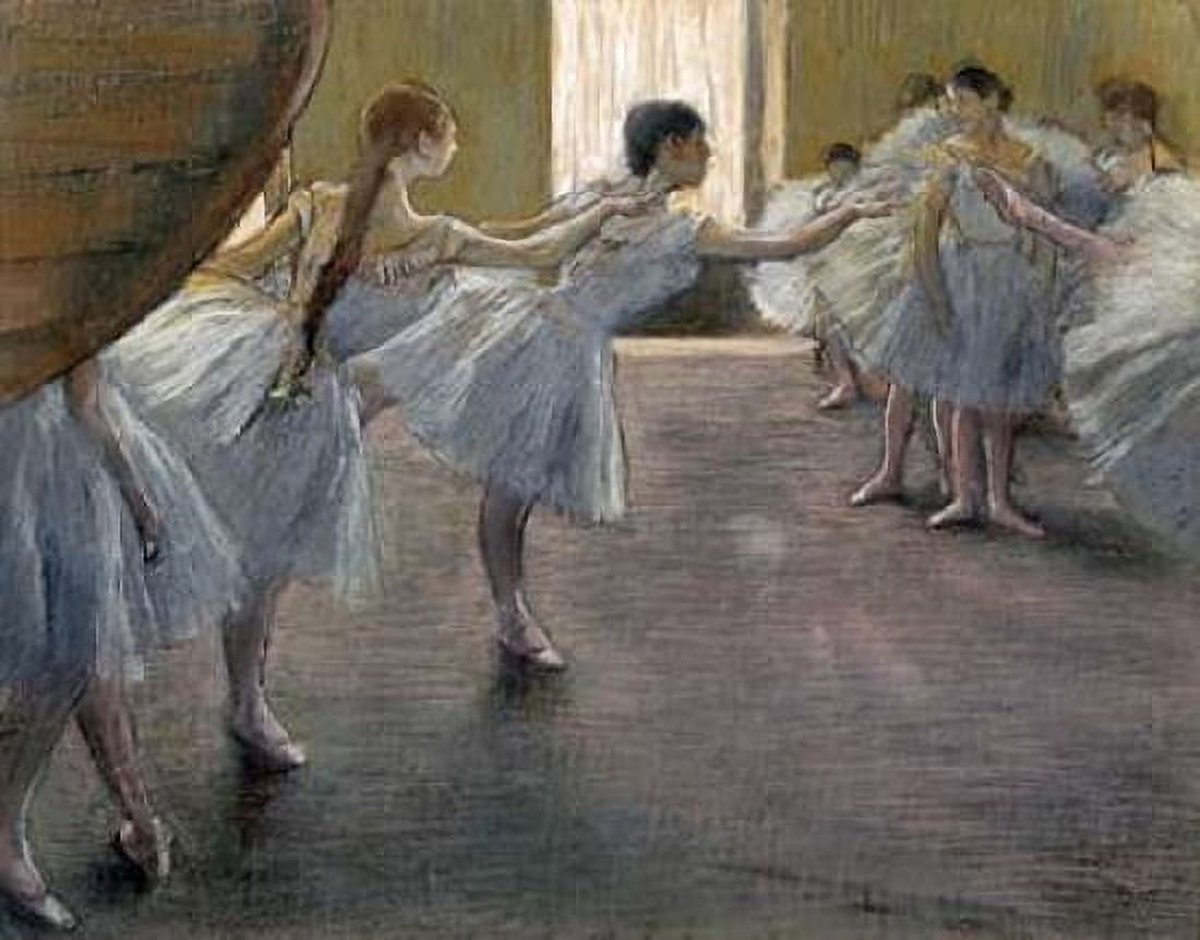 Dancers at the Rehearsal Canvas Art - Edgar Degas (22 x 28)