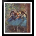 thumbnail image 1 of Dancers in Blue 28x32 Large Black Wood Framed Print Art by Edgar Degas, 1 of 2