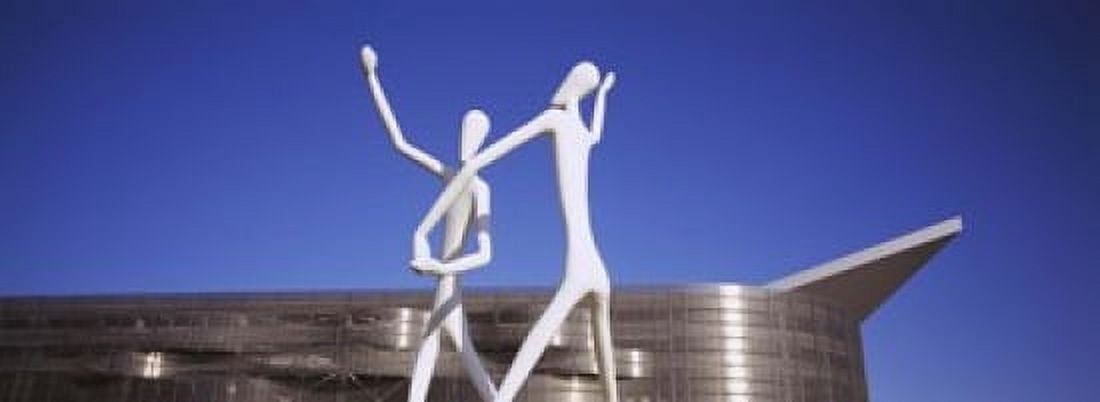 Dancers sculpture by Jonathan Borofsky in front of a building Colorado Convention Center Denver Colorado USA Canvas Art - Panoramic Images (18 x 7)