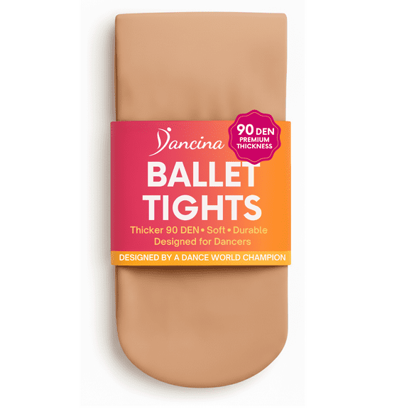 Dancina Ballet Dance Tights Footed - Ultra-soft Pro Excellent Hold&Stretch (Toddler / Girls / Women)