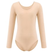 Dancina Girls Long Sleeve Leotard   Soft Stretch Cotton, Fully Lined Front   Ideal for Ballet, Gymnastics, and Dance Classes