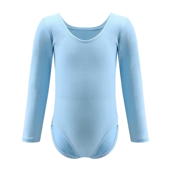 Dancina Cotton Kids Long Sleeve Leotard for Girls