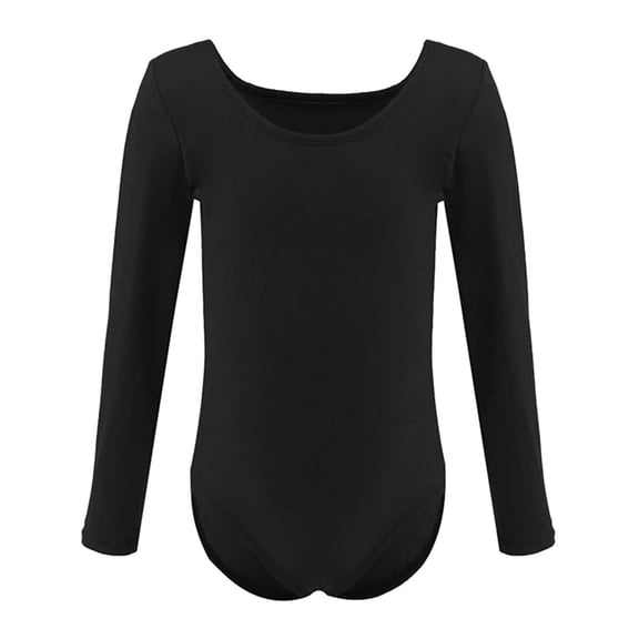Dancina Cotton Kids Long Sleeve Leotard for Girls