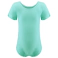 thumbnail image 1 of Girls Ballet Leotard Short Sleeve, Stretch Fit, Cotton Dancewear for Ballet, Gymnastics & Dance Class, 1 of 7