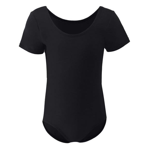Dancina Cotton Kids Short Sleeve Ballet Dance Leotard for Girls